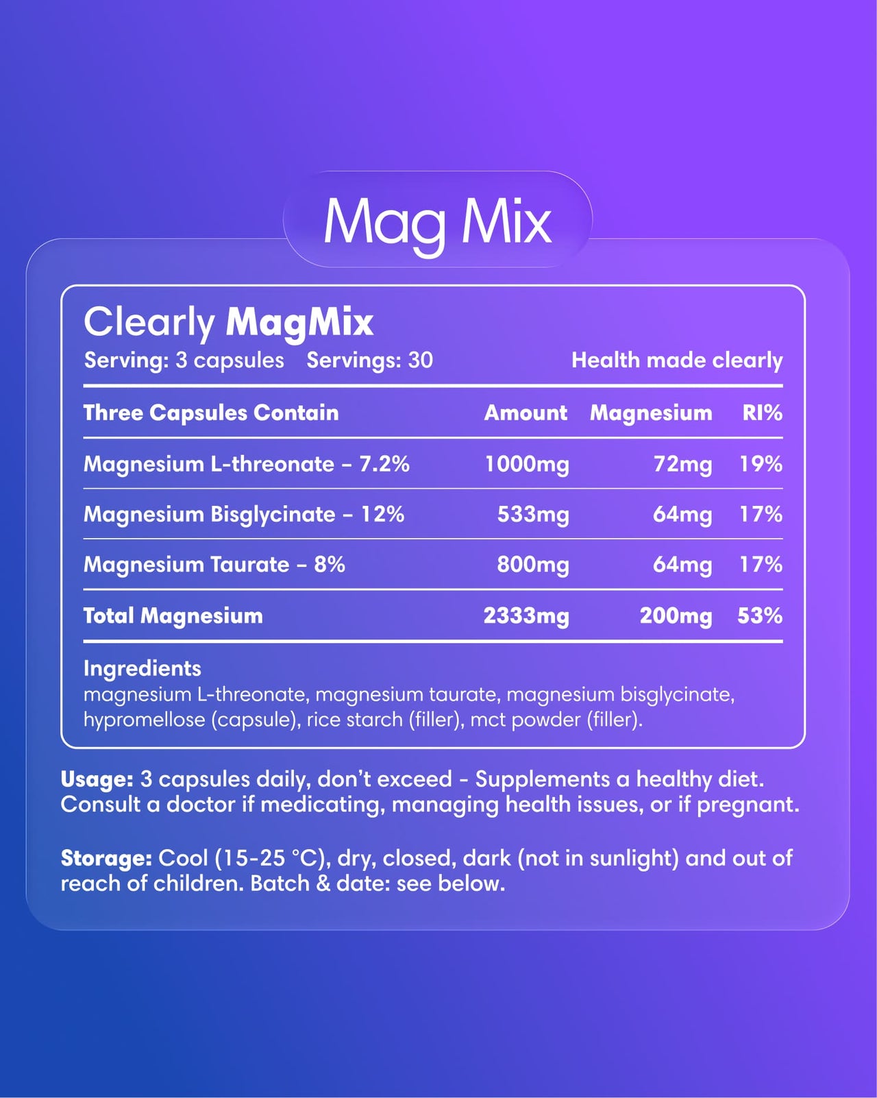  Clearly - Magnesium Mix