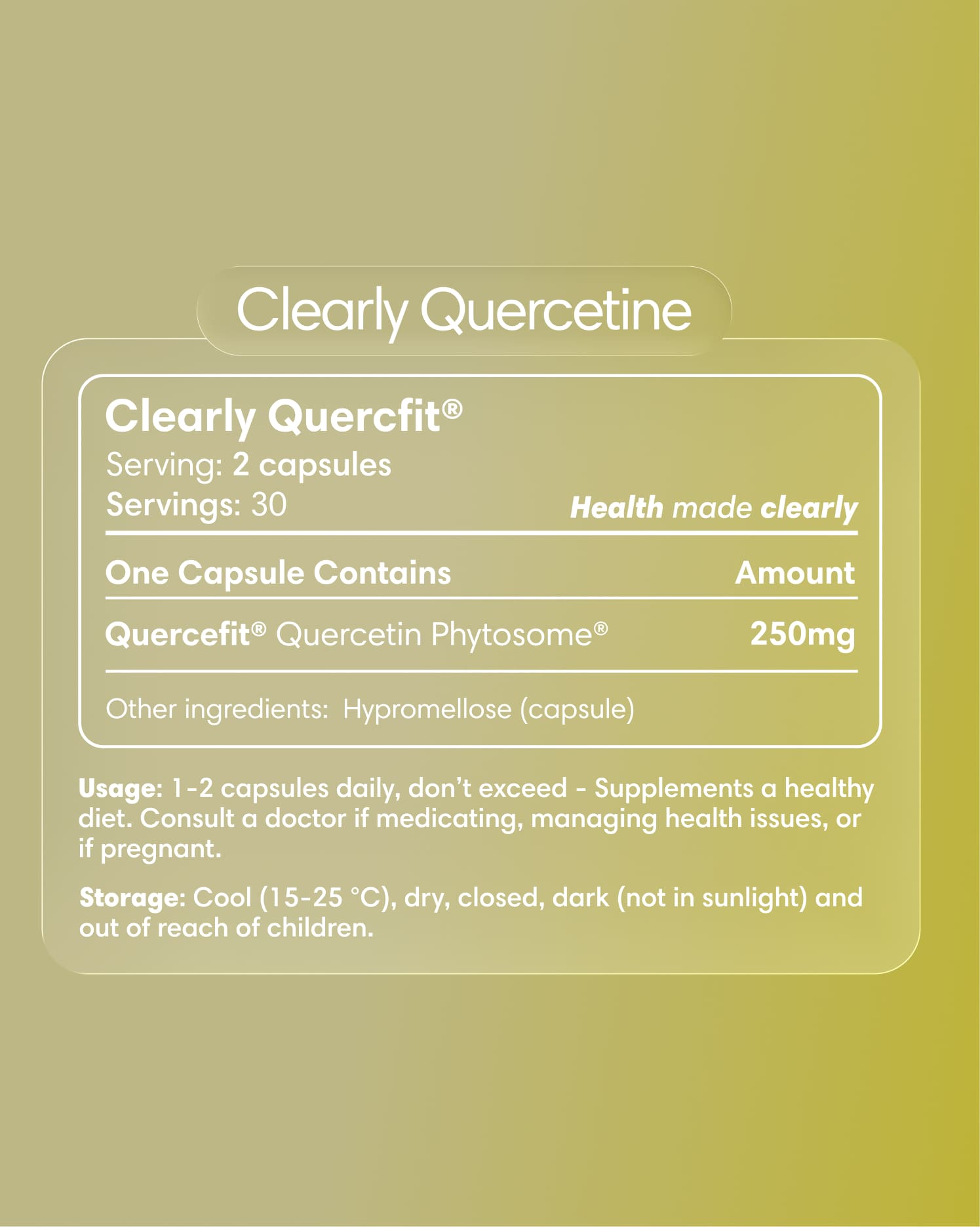  Clearly - Quercetine