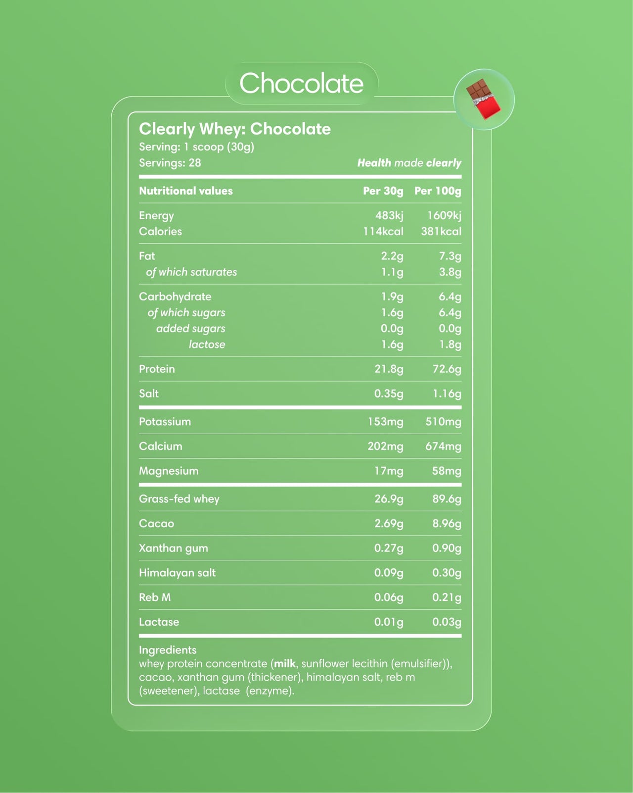  Clearly - Grass-fed Whey